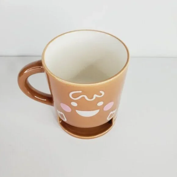 NWOT Indigo Cookie Gingerbread Snack Coffee Holiday Mug - Picture 2 of 5